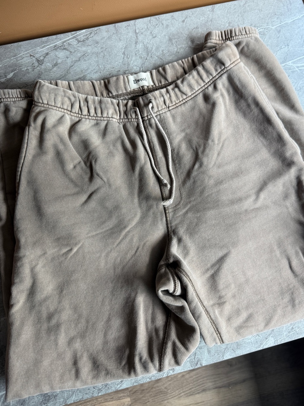 Elwood light brown tapered ankle sweatpants